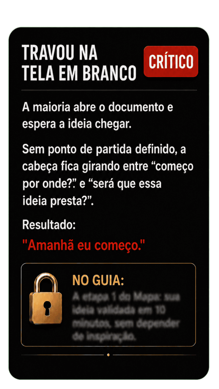 Problema: planejar demais e nunca lançar o produto